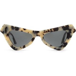 Marni Unisex Fairy Pools Puma 89X Solbriller Acetat Beige Grå Cat Eye Normal