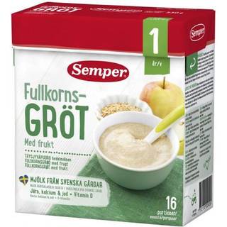 Semper Fuldkornsgrød Pære & Æble