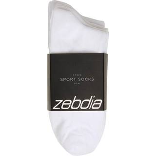Zebdia Basic Running Socks 5-Pack  Str. 43-46 Hvid