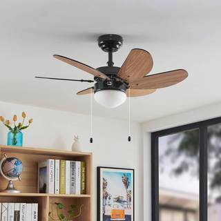 Lindby loftventilator Minja, sort, støjsvag, 78 cm, E14