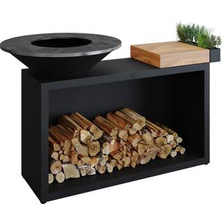 OFYR Grill Island Corten 85 Teak Wood