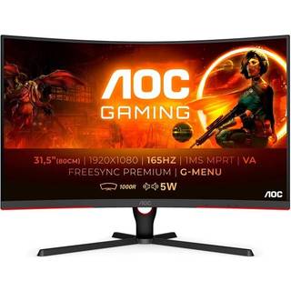AOC C32G3AE 32” LED 165Hz 1ms FHD Curved Gamingskærm