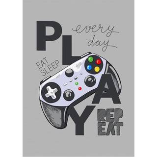 Børnetæppe - Gamer - 100x140 cm - Blødt og lækkert Fleece tæppe - Borg Living