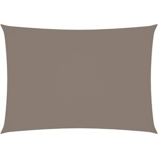 solsejl 2x4 m rektangulær oxfordstof gråbrun