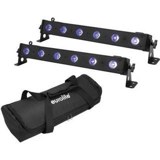 Eurolite Set 2x LED BAR-6 QCL RGB+UV Bar + Soft Bag TILBUD NU