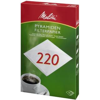 Pyramidefilter, Melitta, filterpapir, 220, bleget 2 pakker