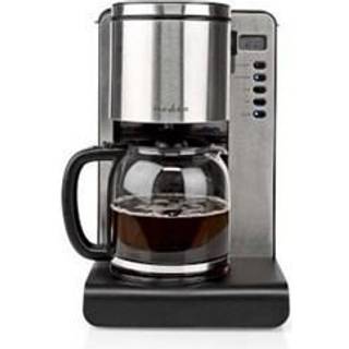 Nedis Kaffemaskine | Filterkaffe | 1.5 l | 12 Kopper | Hold-varm funktion | Tænd timer | LCD display | Urfunktion | Aluminium / Sort