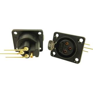 Cliff CP30082 XLR-stik Flangetilslutning, kontakter