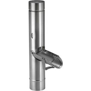 VMZINC regnvandssamler med klap, Ø76 mm nedløb