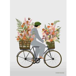 Bicycle With Flowers - Minikort fra ViSSEVASSE