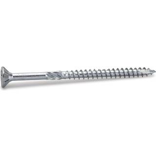 FAST spånskrue med undersænket hoved, elforzinket, 6,0 x 180/72 mm - 100 stk.
