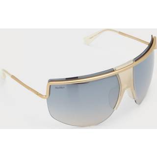 Max Mara Kvinde MM0050 SOPHIE 32C Solbriller Metal Guld Grå Maske Normal Spejl