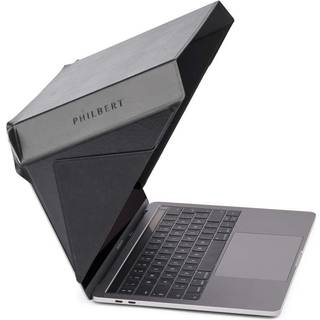 MacBook 12-14" Philbert Hood m. Solafskærmning & Integreret Privacy - Ultra Slim - Sort