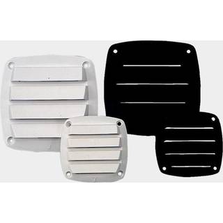 Ventilationsgitre Roca, PVC-plast (PA6), 85 mm x 85 mm, sort