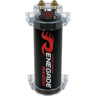 Renegade Powerkondensator 1.2F m. display, Sort