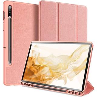 Samsung Tab S8 - DUX DUCIS Domo Series Tri-Fold Smart cover - Pink