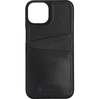 Krusell Læder Cover til iPhone 14 - Sort