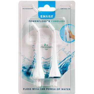 Ekulf PowerFlosser tandbørste Orthodontic 2 stk.
