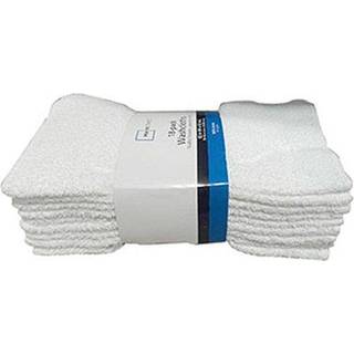 Hvid bomulds vaskeklud - 18 tælling