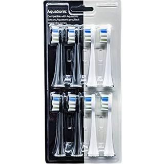 Aquasonic Duo Pro 8 -Pack Replacement Brush Heads - Opgraderede Proflex Brush -hoveder til forbedret fjernelse af plak - ?gte Aquasonic
