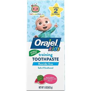 Orajel Kids Cocomelon Training Toothpasta Fluoridfri; #1 Børnelæge anbefalet fluoridfri tandpasta* 1,5 oz rør