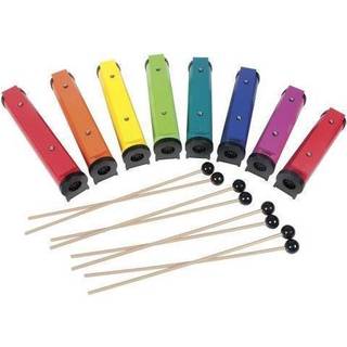 Grundläggande beat BBRCB8 DiAnonic Resonator Chime Bars-Rörformade med dragkedja med dragkedja färgmatchad med boomwhackers & Joia-rör för enkel
