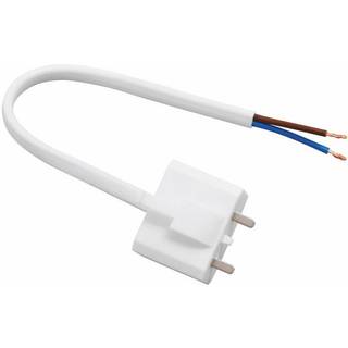 Airam Lampekontakt DCL hvid, med ledning 18 cm, ikke jordet