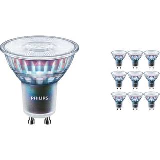 Fordelspakke 10x Philips MASTER LED Spot ExpertColor GU10 PAR16 3.9W 280lm 36D - 930 varm hvid | bedste farvegengivelse - dæmpbar - erstatter 35W