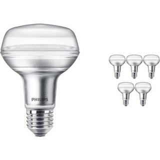 Fordelspakke 6x Philips Corepro LED Spot E27 R80 8W 670lm 36D - 827 ekstra varm hvid | erstatter 100W