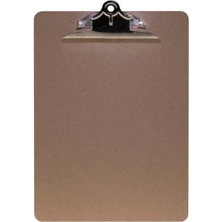 Clipboard A4 MDF med stor kraftig klemme brun