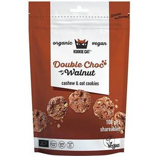 Dobbelt Choc Valnød Økologisk - 100 gram - Kookie Cat