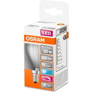 Led Krone 6,5W/827 (60W) Mat E14 Dæmpbar Osram