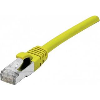 EXC Network Cable | Cat 6 | F/UTP | Low smoke/halogen free | Connection cable | Gul | 1m