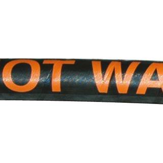 Kølevandsslange, gummi med kanvasforstærkning, 19 mm (3/4"), 20 meter, sort