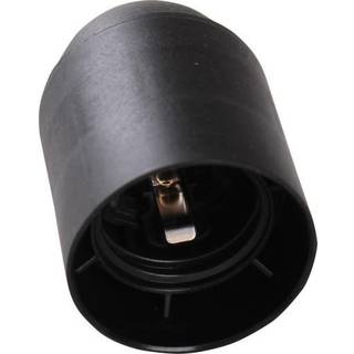 Normalfatning E27 10mm sort