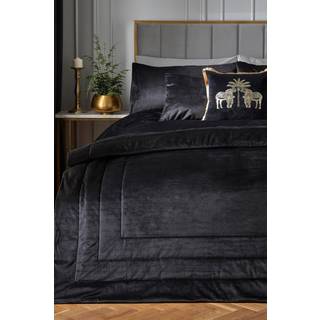 Laurence Llewelyn-Bowen Laurence Llewelyn-Bowen Black Chic Velvet Bedspread