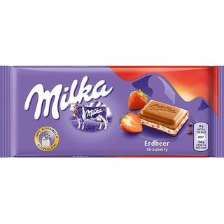 Milka Jordbær 100 g.