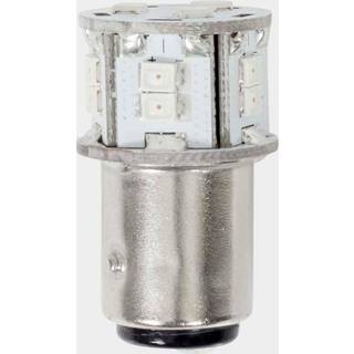 LED-pære til lanterne NauticLED, 1.8 W (svarer til 20 W), BAY15D, 360°, 10 - 35 V, Ø19 x 34 mm, rød