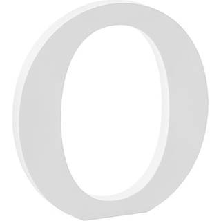 Træbogstav O - hvid 20,5 cm høj