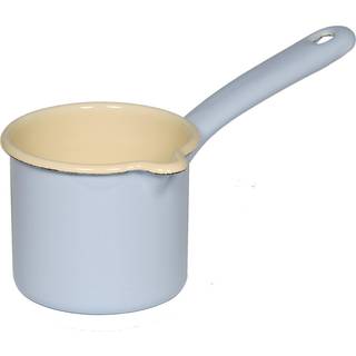Riess Classic Pastell Schnabeltopf mit Stiel 9 cm / 0,5 L blau - Emaille - Blau