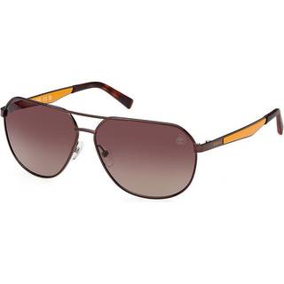 Timberland Mand TB9298 48H Solbriller Metal Brun Brun Pilot Polariseret Skygge