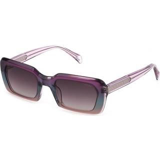 Police Kvinde SPLG21 DAWN 6 0ABT Solbriller Acetat Violet Violet Firkantet Normal Skygge