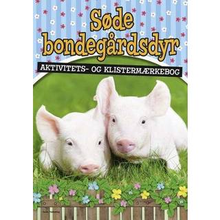 Søde bondegårdsdyr aktivitets- og klistermærkebog (DK) - Børnebog