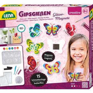 Lena Gipsstøbning Glitter Sommerfugle