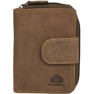 Greenburry Geldbörse Damen Leder 9x12cm mit Riegel "Vintage" antikbraun 1792-25
