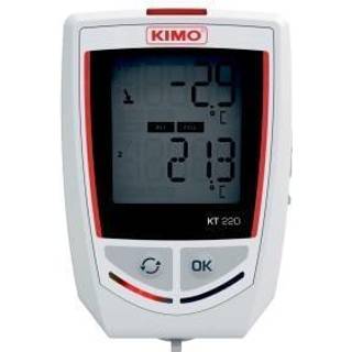 Kistock KT220-O med 1 intern temperaturføler og 1 eksternt input