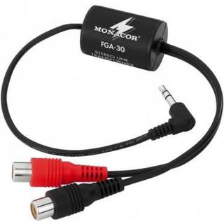 Monacor FGA-30 stereo jordisolator med Minijack/RCA stik | PRIS-MATCH