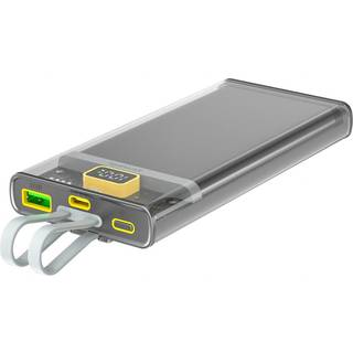 Power Delivery Dual Powerbank 10.000mAh / 22.5W - Grå