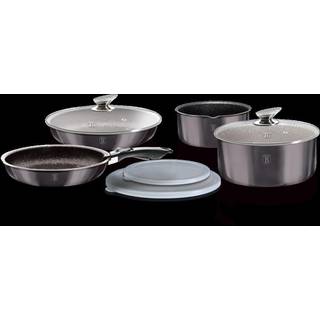 Berlinger Haus - Gryde- og pandesæt i 9 dele - El / Gas / Induktion - Carbon Pro Edition