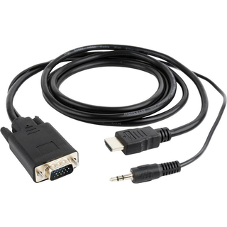 HDMI til VGA kabel 3m med 3,5mm lydkabel